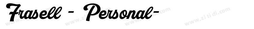Frasell - Personal字体转换